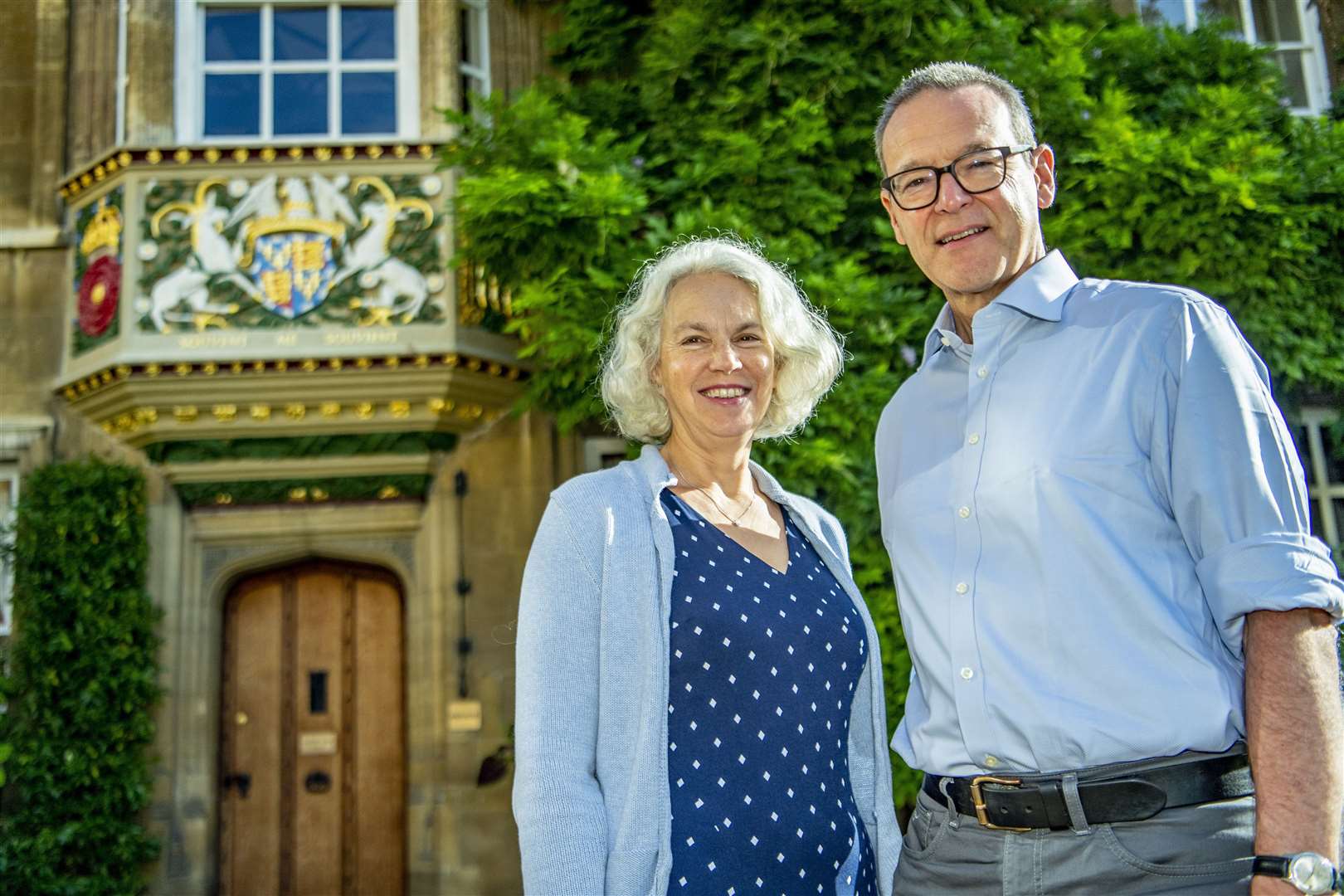 Lord (Simon) McDonald of Salford with his wife Olivia. Picture: Keith Heppell